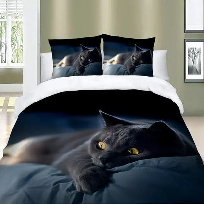 Black Asteria Atelier Quilt / Doona / Duvet Cover set - Image 2