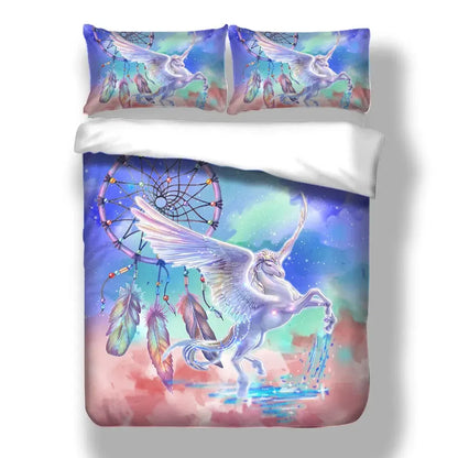 Snow Horses Mireille Dahlia Quilt / Doona / Duvet Cover set - Image 3