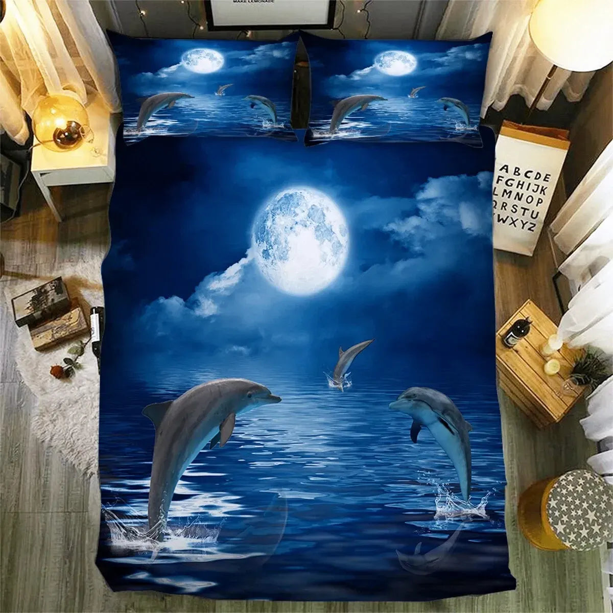 Blue Montreux Elegance Quilt / Doona / Duvet Cover set - Image 3