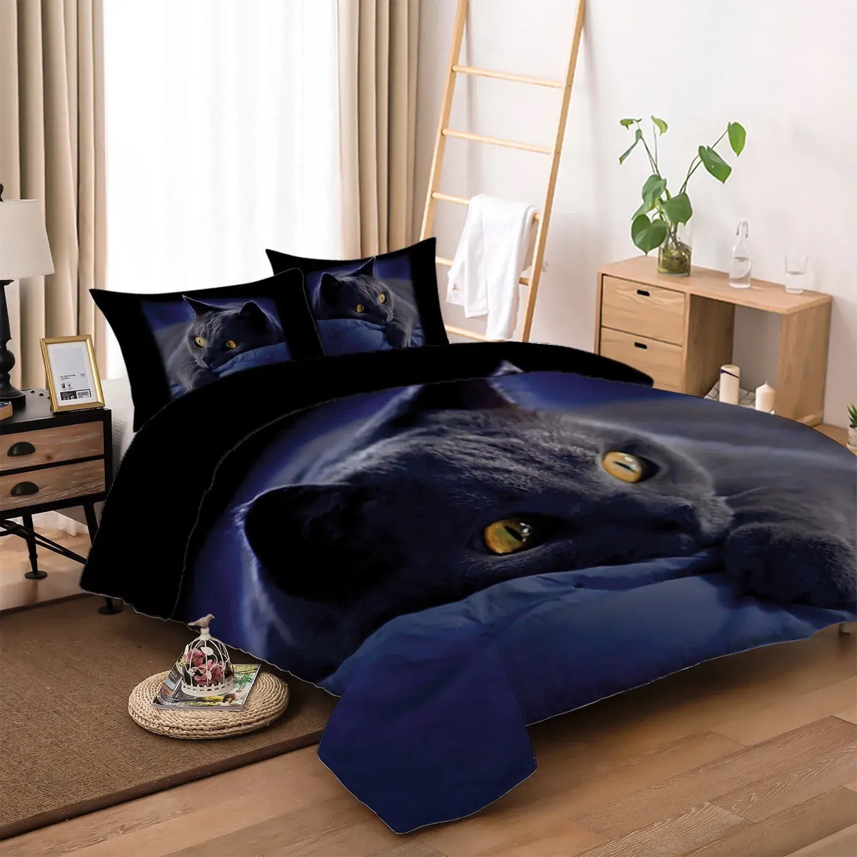 Cat Etoile Charm Quilt / Doona / Duvet Cover set - Image 4