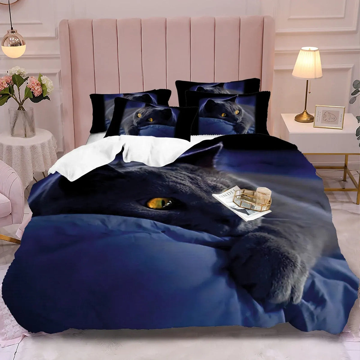 Cat Etoile Charm Quilt / Doona / Duvet Cover set - Image 7