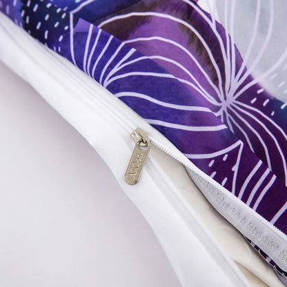 Violet Fiore Leaf Mirage Quilt / Doona / Duvet Cover set - Image 4