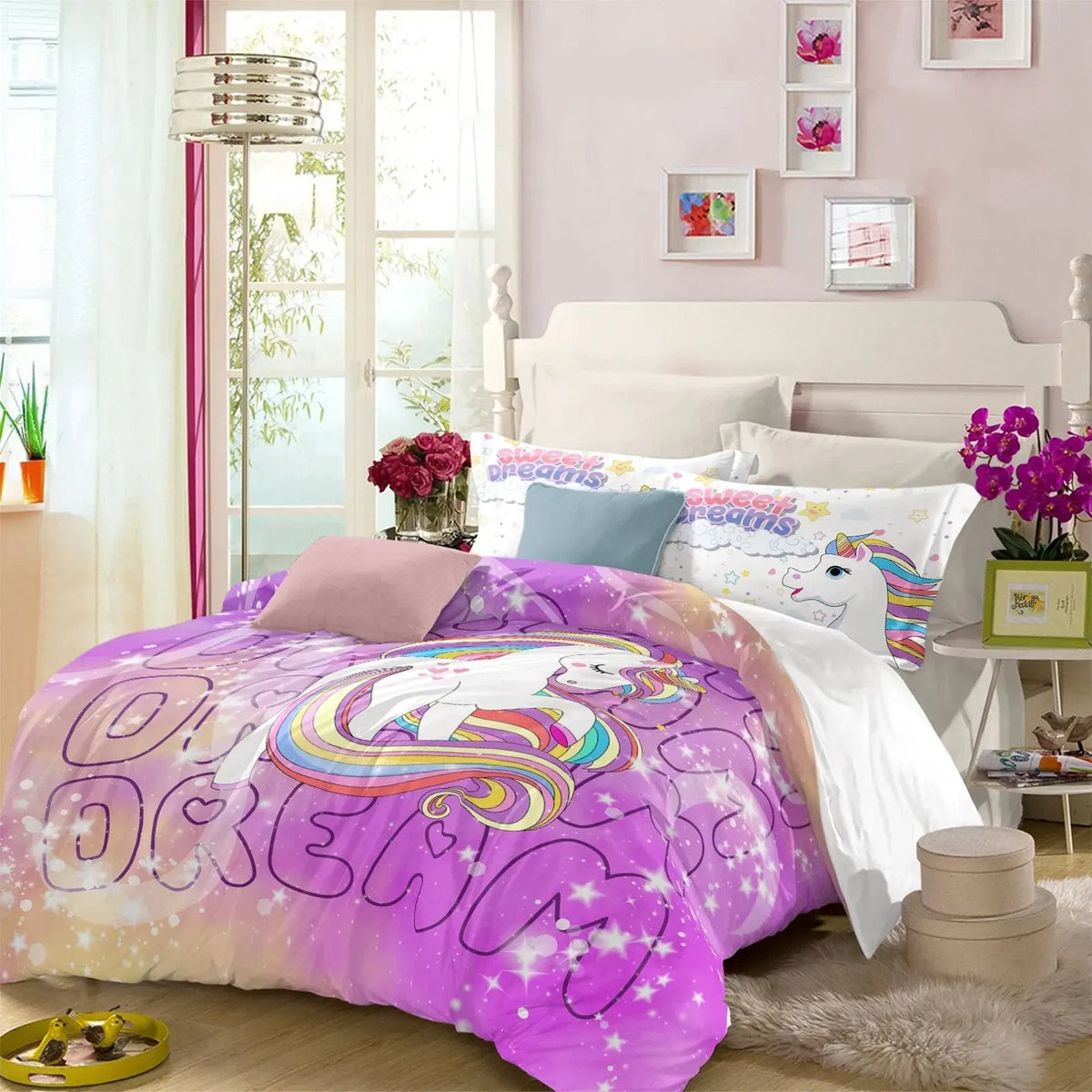 Unicorn Dream Clarisse Serenity Quilt / Doona / Duvet Cover set - Image 2