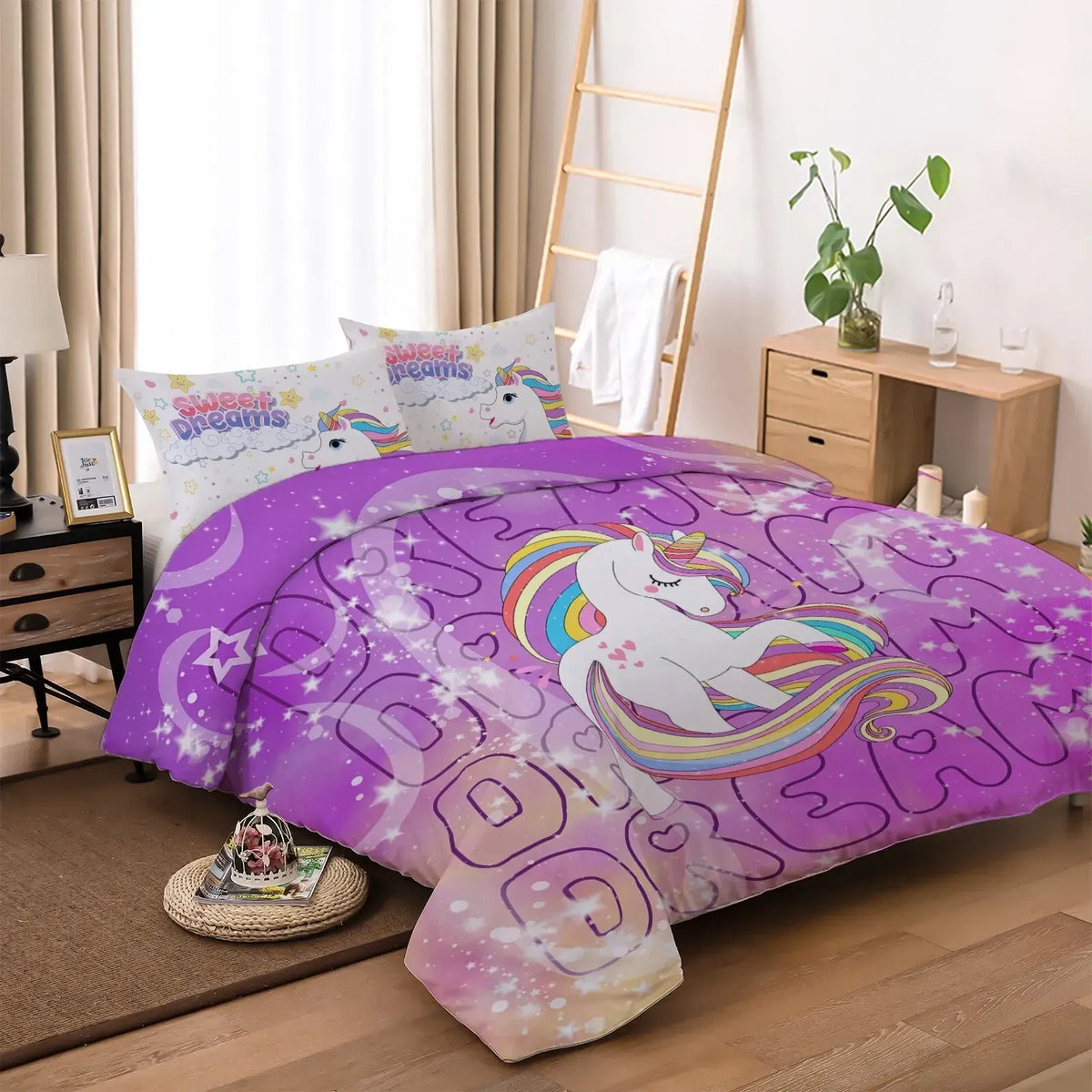 Unicorn Dream Clarisse Serenity Quilt / Doona / Duvet Cover set - Image 9