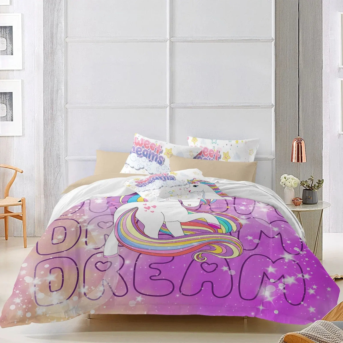 Unicorn Dream Clarisse Serenity Quilt / Doona / Duvet Cover set - Image 3