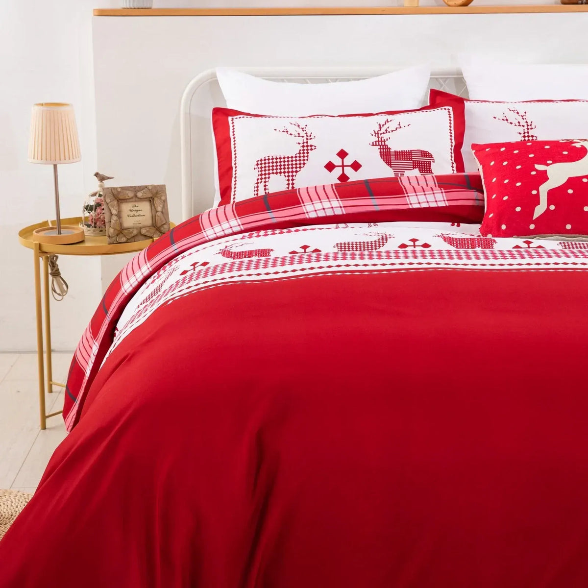 Christmas Maribel Paisley Quilt / Doona / Duvet Cover set - Image 4