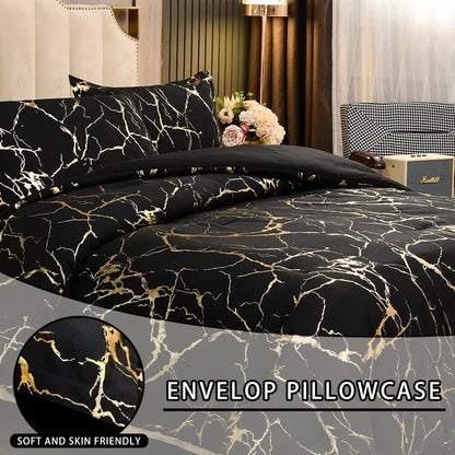 Black Gold Palermo Willow Quilt / Doona / Duvet Cover set - Image 4