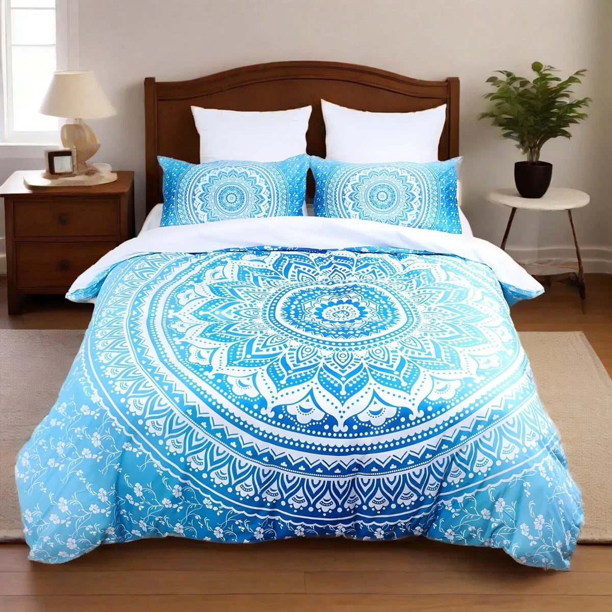 Blue Mandala Estelle Willow Quilt / Doona / Duvet Cover set - Image 2
