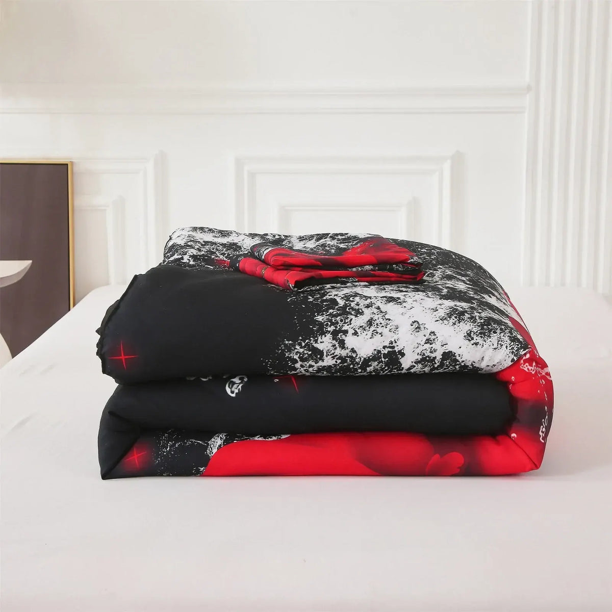 Red Rose Belgravia Dahlia Quilt / Doona / Duvet Cover set - Image 9