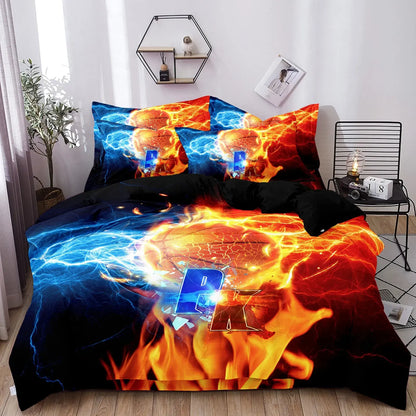 Basketball Bordeaux Gallery Quilt / Doona / Duvet Cover set - Image 7