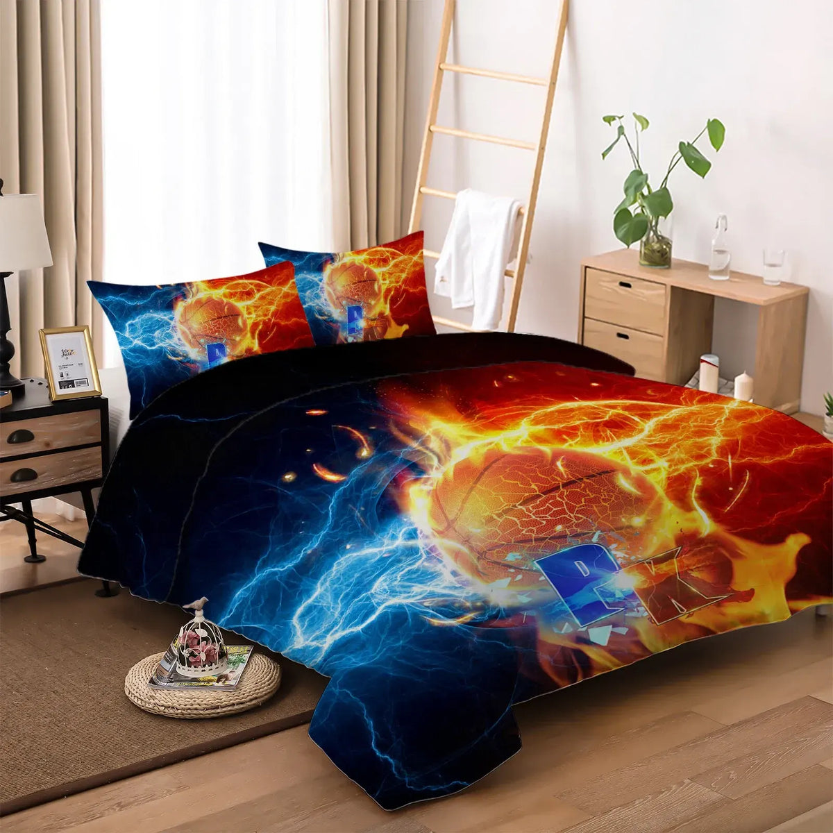 Basketball Bordeaux Gallery Quilt / Doona / Duvet Cover set - Image 3