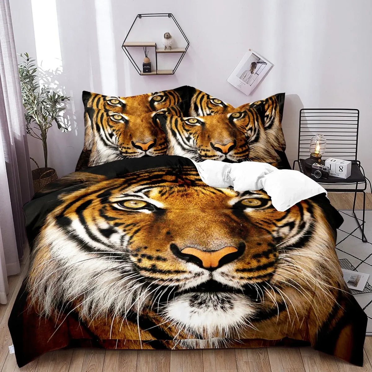 Tiger Prague Bloomscape Quilt / Doona / Duvet Cover set - Image 4
