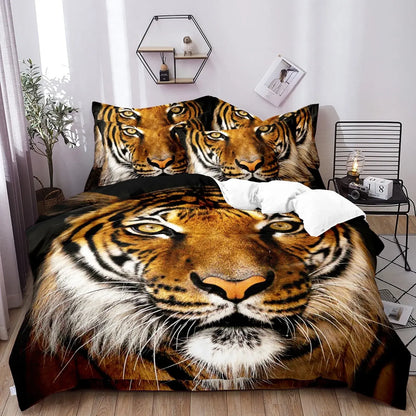 Tiger Prague Bloomscape Quilt / Doona / Duvet Cover set - Image 4