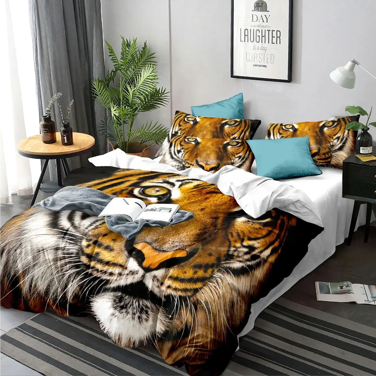 Tiger Prague Bloomscape Quilt / Doona / Duvet Cover set - Image 5
