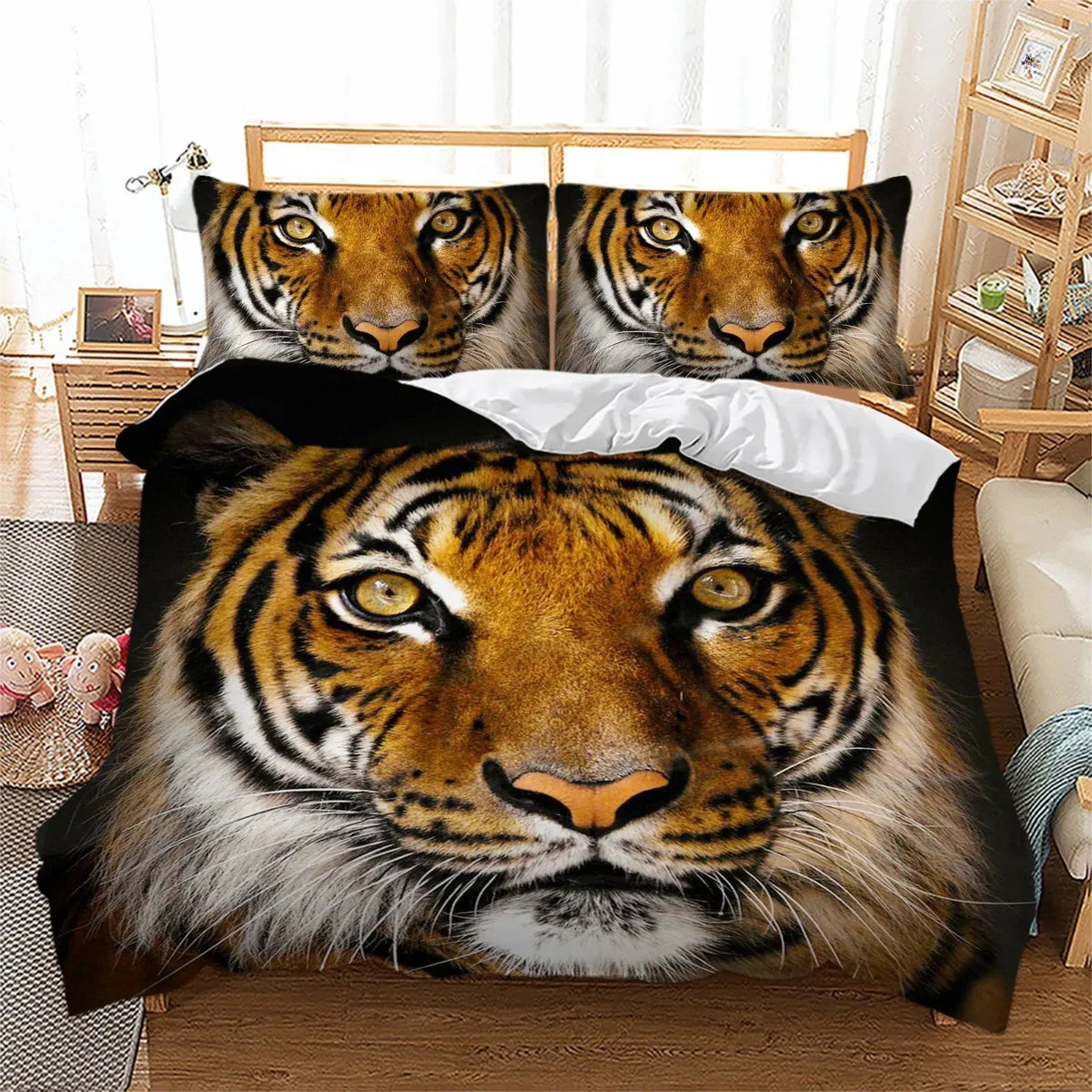 Tiger Prague Bloomscape Quilt / Doona / Duvet Cover set - Image 8