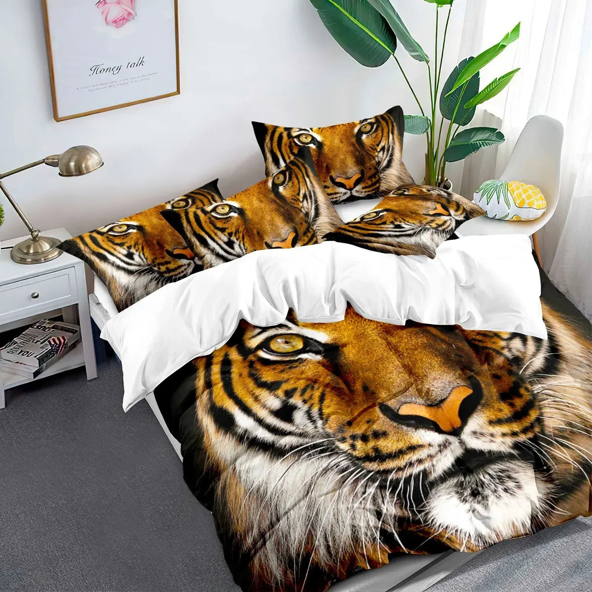 Tiger Prague Bloomscape Quilt / Doona / Duvet Cover set - Image 3