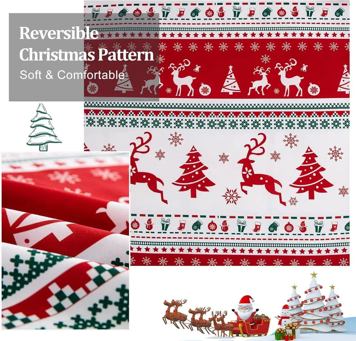 Christmas Amalfi Ivy Quilt / Doona / Duvet Cover set - Image 3