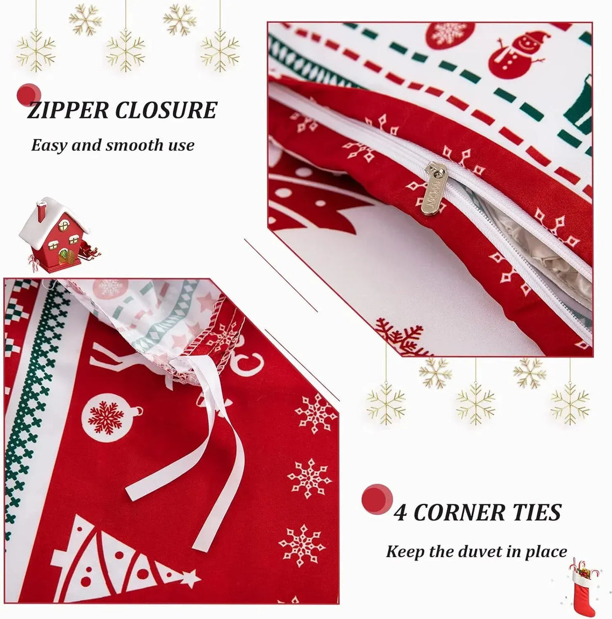 Christmas Amalfi Ivy Quilt / Doona / Duvet Cover set - Image 5
