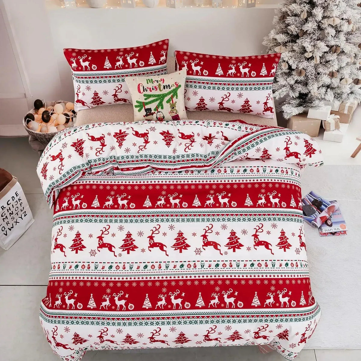 Christmas Amalfi Ivy Quilt / Doona / Duvet Cover set - Image 6