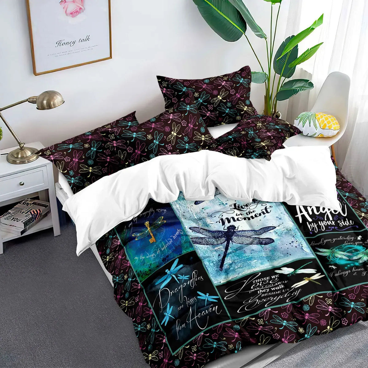 Dragonfly Odessa Gallery Quilt / Doona / Duvet Cover set - Image 2