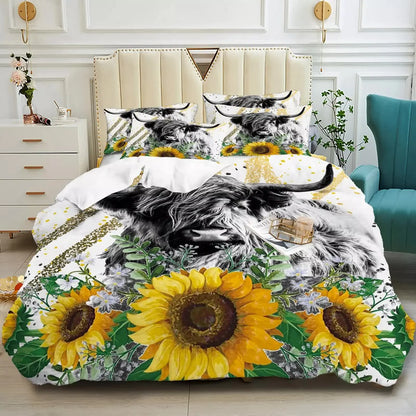 Luxury Feel Satin Duvet Cover Set - Smooth & Breathable-Double - Image 5