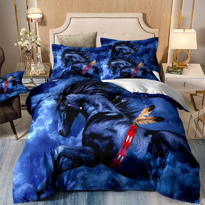 Blue Horse Vienna Gallery Quilt / Doona / Duvet Cover set - Image 9