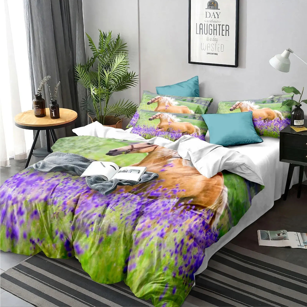 Horse Calais Atelier Quilt / Doona / Duvet Cover set - Image 2