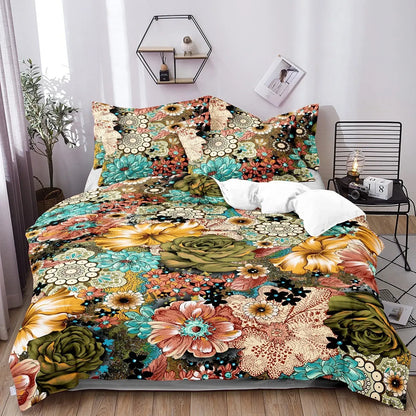 Black Bohemian Sorrento Heritage Quilt / Doona / Duvet Cover set - Image 8