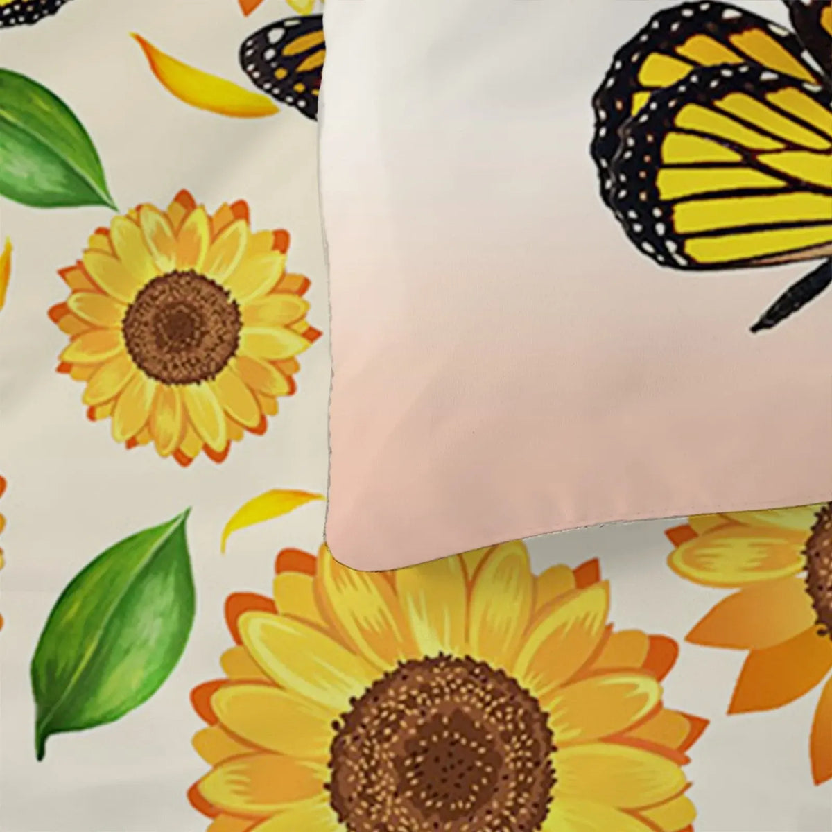 Sunflower Valencia Botanical Quilt / Doona / Duvet Cover set - Image 3