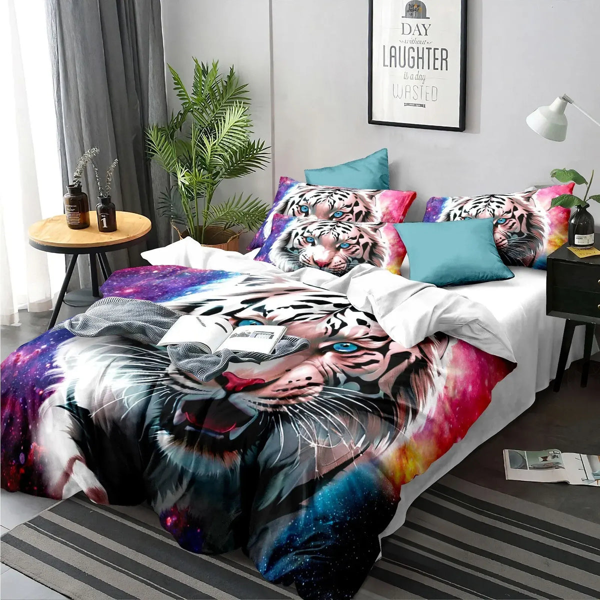 Tiger Portofino Leaf Quilt / Doona / Duvet Cover set - Image 7