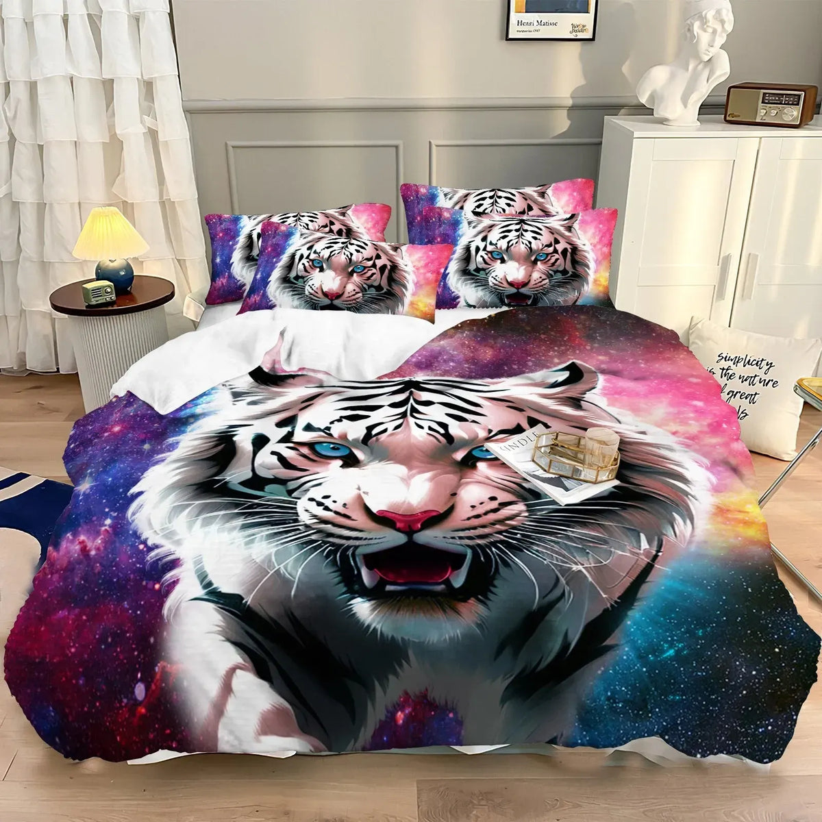 Tiger Portofino Leaf Quilt / Doona / Duvet Cover set - Image 8