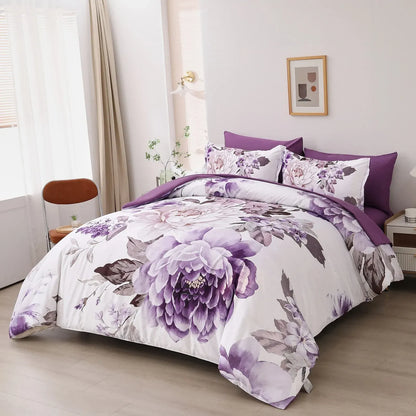 Purple Bloom Isadora Paisley Quilt / Doona / Duvet Cover set - Image 3