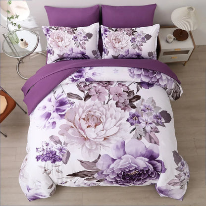 Purple Bloom Isadora Paisley Quilt / Doona / Duvet Cover set - Image 2