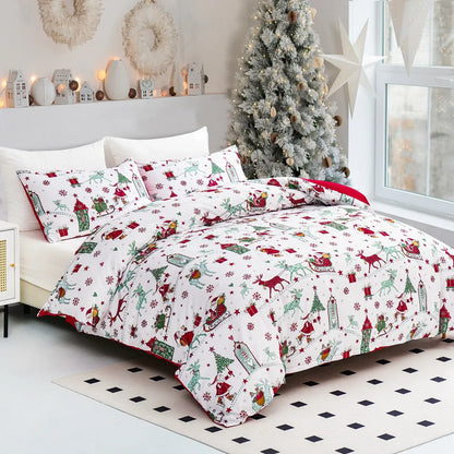 Christmas Siena Paisley Quilt / Doona / Duvet Cover set - Image 2