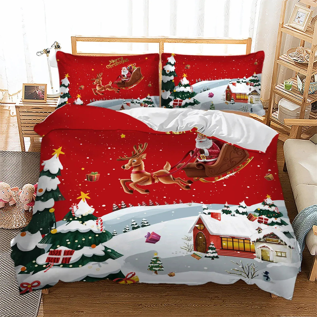 Christmas Santa Marseille Dream Quilt / Doona / Duvet Cover set - Image 2