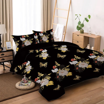 Black Sorrento Marigold Quilt / Doona / Duvet Cover set - Image 8