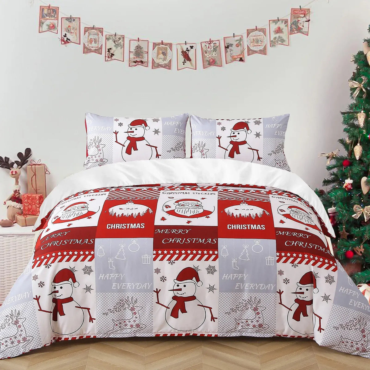 Christmas Florence Eden Quilt / Doona / Duvet Cover set