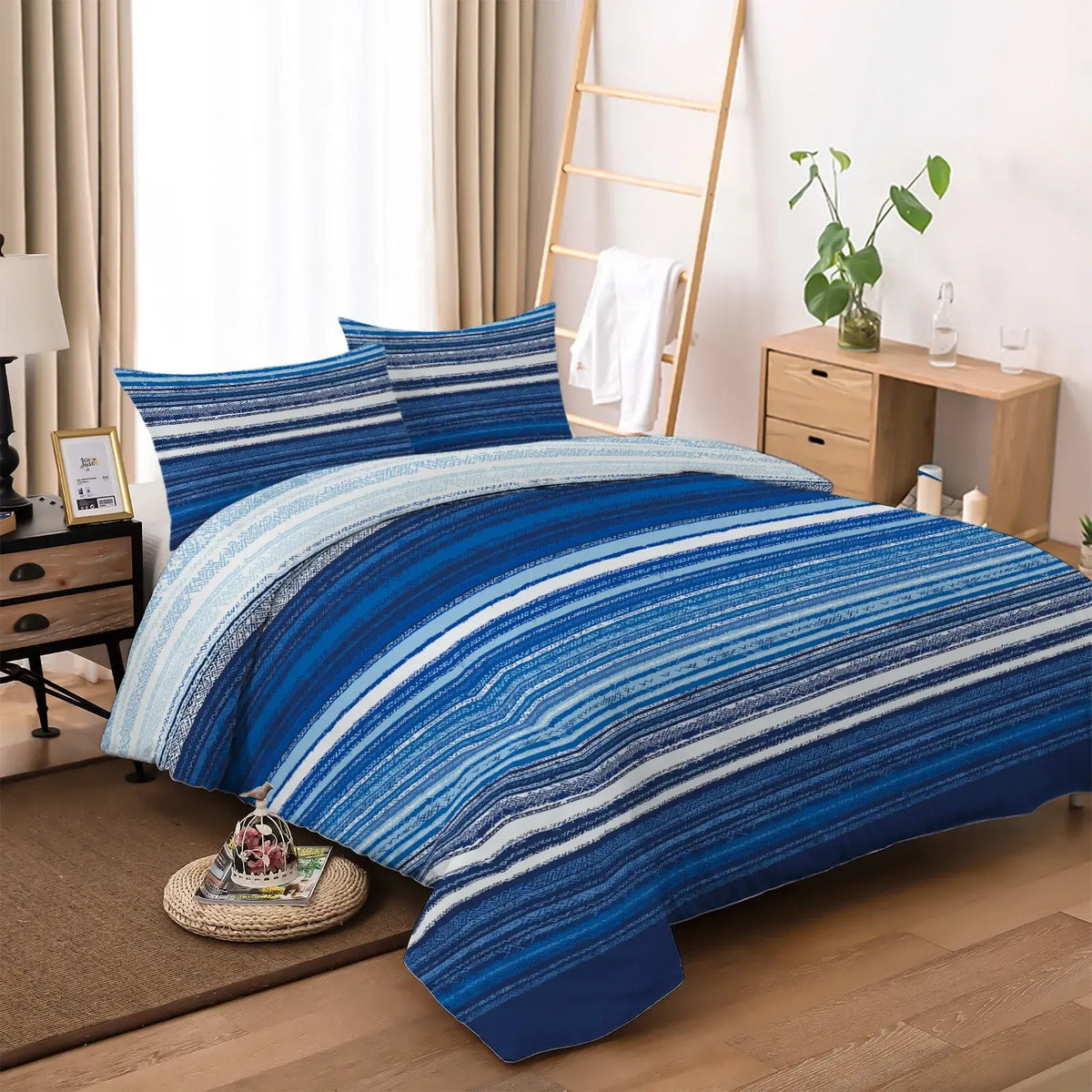 Stripe Catalina Ivy Quilt / Doona / Duvet Cover set - Image 5