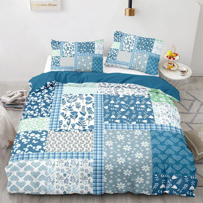 Green Flower Vienna Willow Quilt / Doona / Duvet Cover set - Image 8
