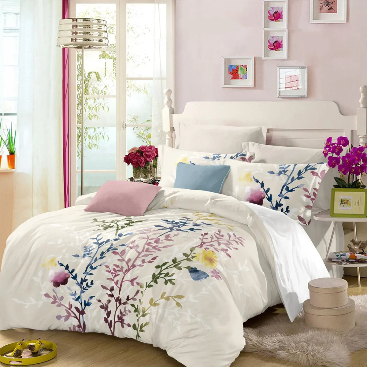 Leaf Camille Heritage Quilt / Doona / Duvet Cover set - Image 2