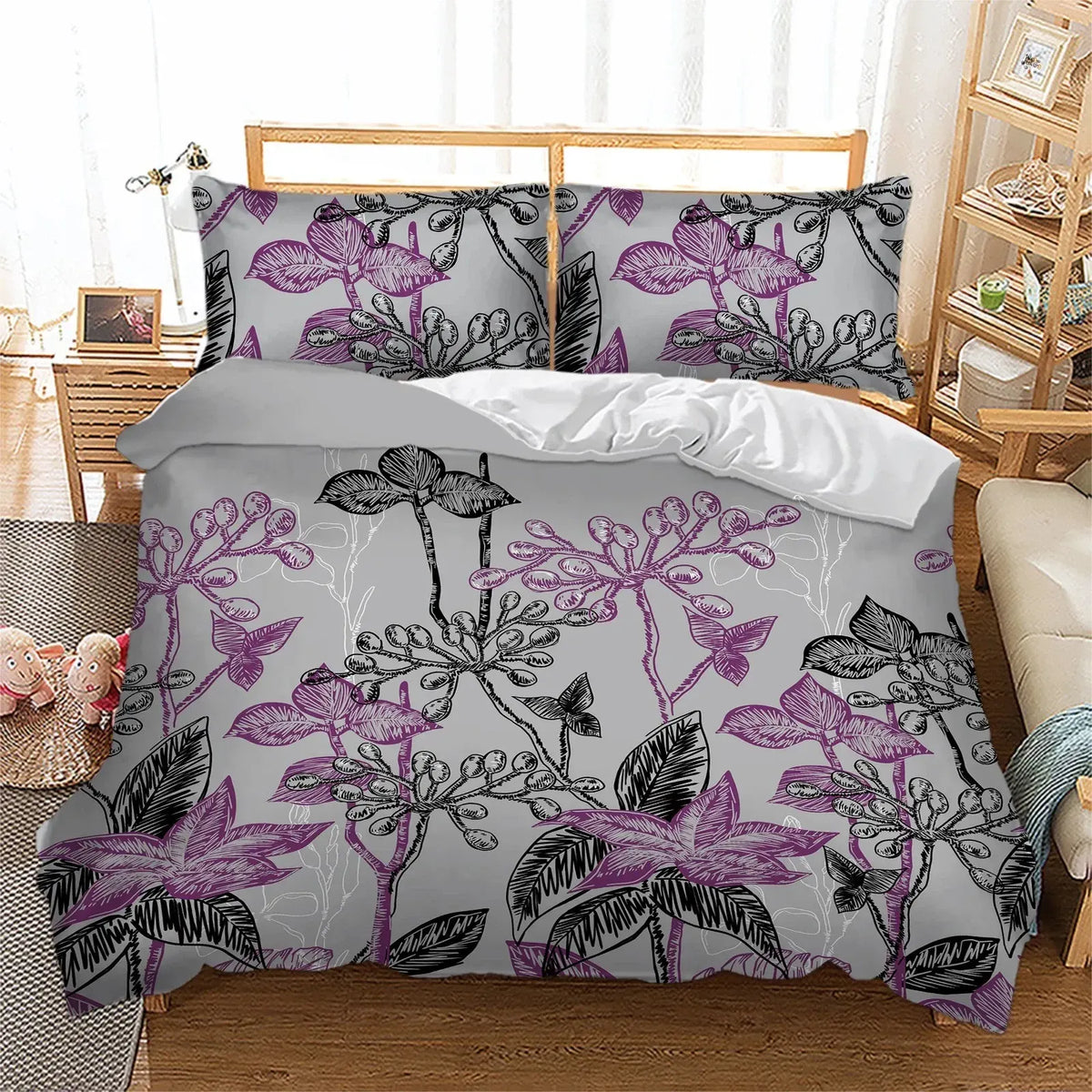 Bloom Calais Eden Quilt / Doona / Duvet Cover set - Image 2