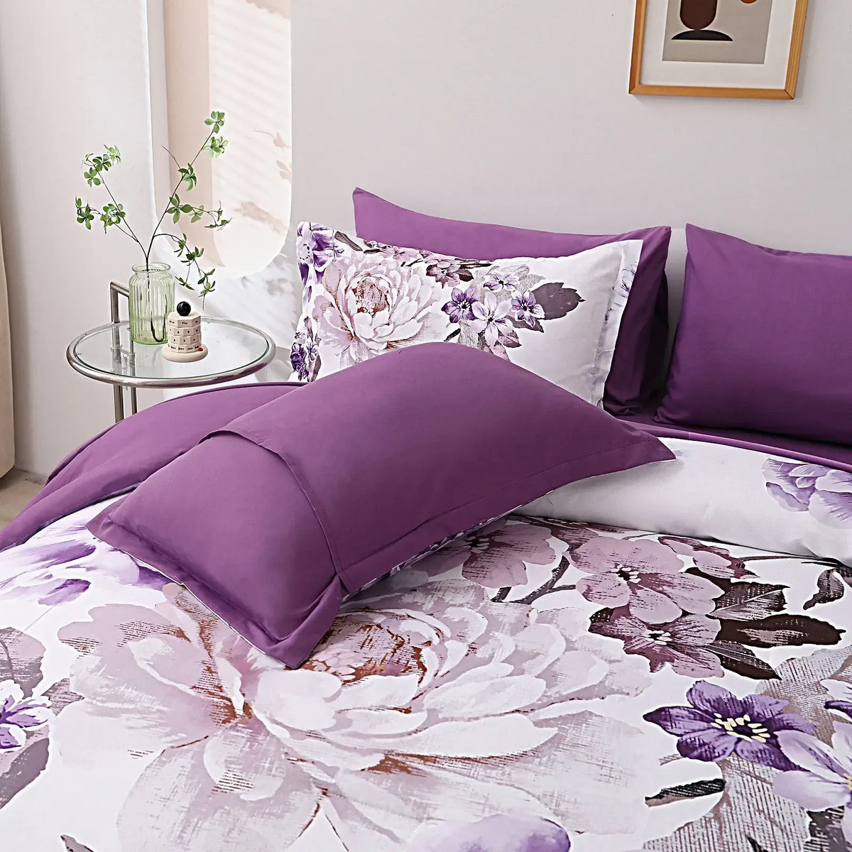 Purple Bloom Rosaline Eden Quilt / Doona / Duvet Cover set - Image 7