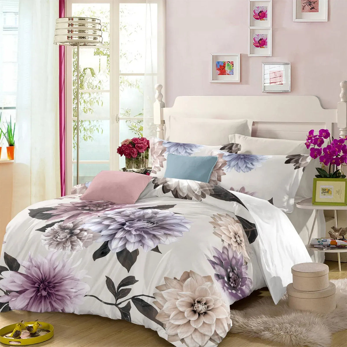 Marigold Portofino Dream Quilt / Doona / Duvet Cover set - Image 4