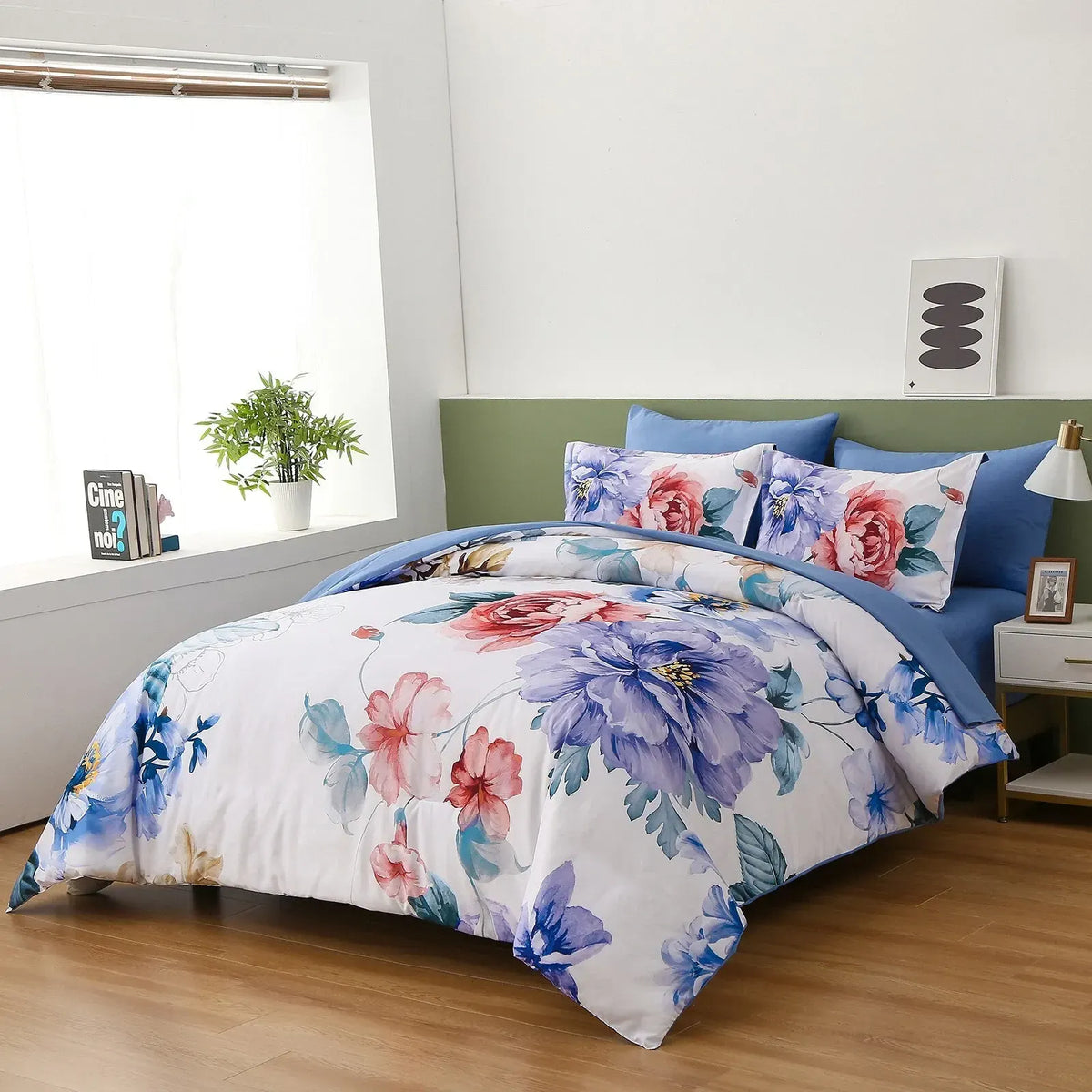 Eden Provence Dahlia Quilt / Doona / Duvet Cover set - Image 2
