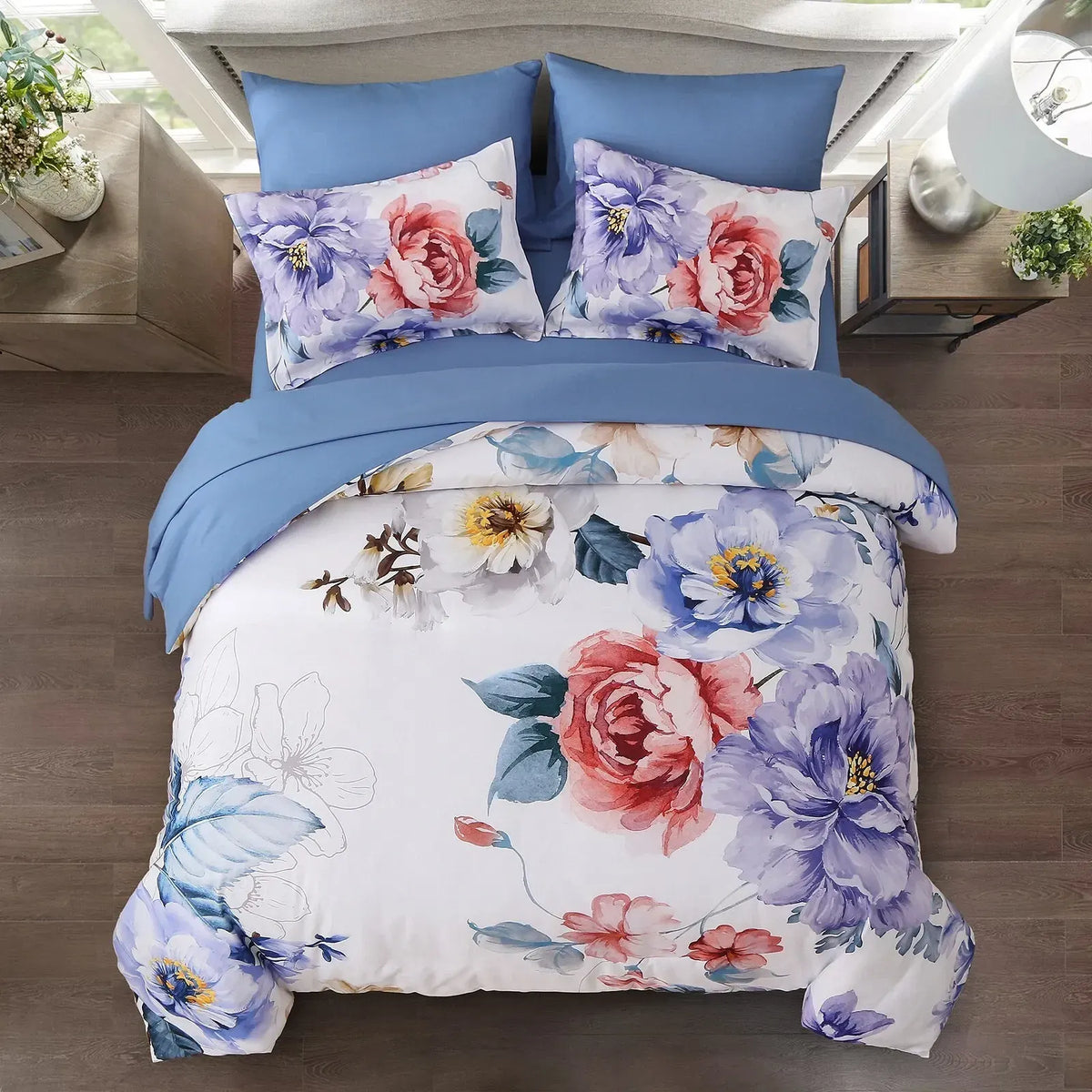 Eden Provence Dahlia Quilt / Doona / Duvet Cover set - Image 3