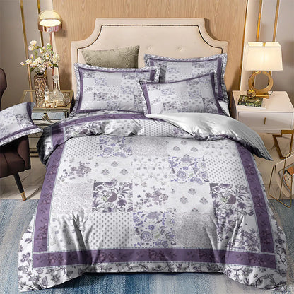 Patchwork Flower Maribel Willow Quilt / Doona / Duvet Cover set
