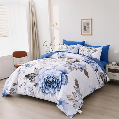 Blue Bloom Seraphine Ivy Quilt / Doona / Duvet Cover set - Image 2