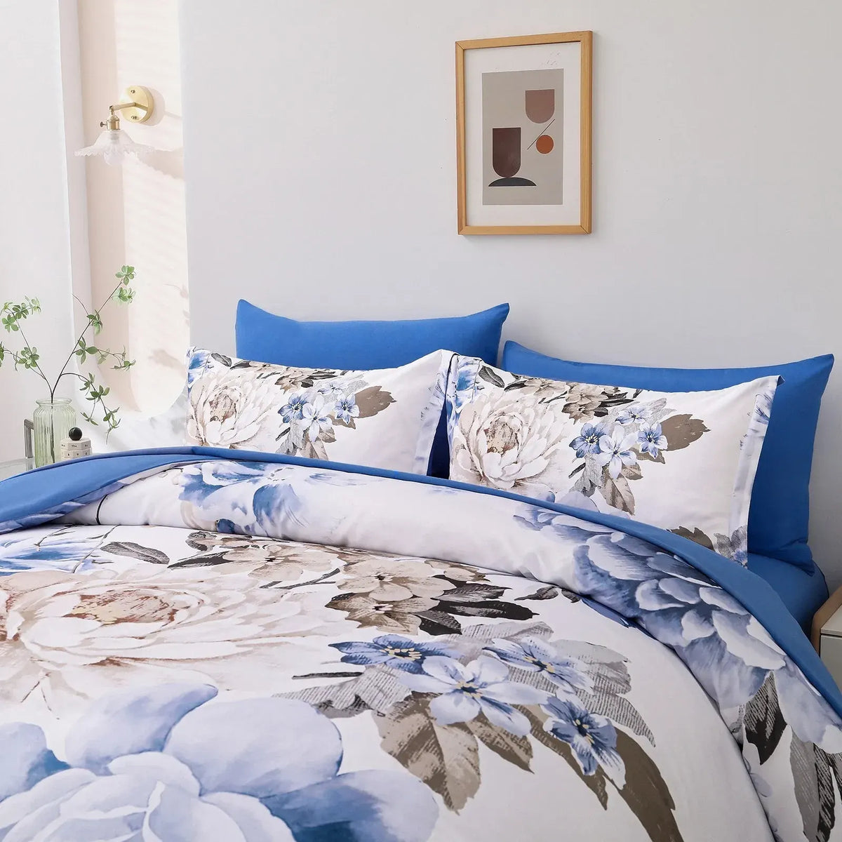 Blue Bloom Seraphine Ivy Quilt / Doona / Duvet Cover set - Image 3
