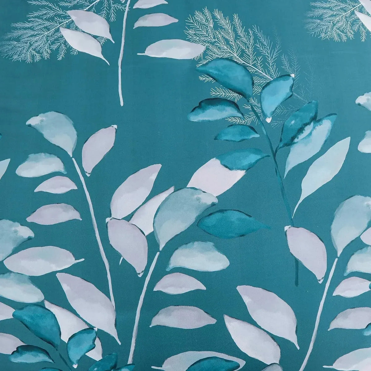 Teal Foglia Willow Haven Quilt / Doona / Duvet Cover set - Image 4