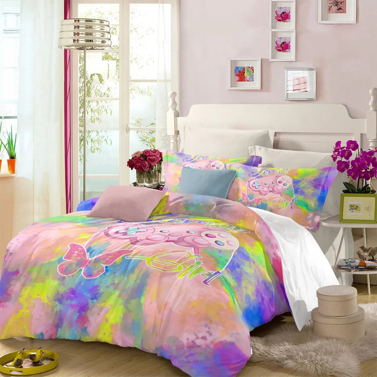 Butterfly Lumiere Elegance Quilt / Doona / Duvet Cover set - Image 2